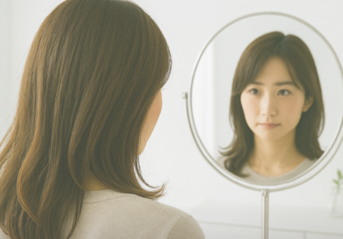 鏡の自分 鏡の自分